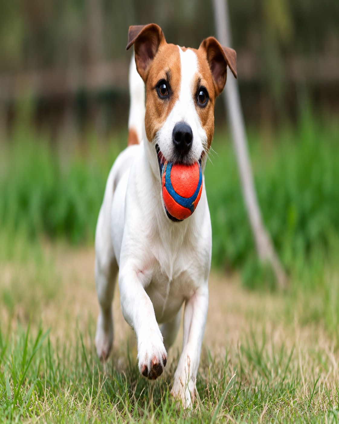 Jack Russell Racing with Ball